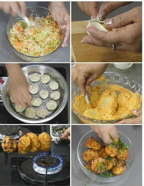 Veg Fried Momos Recipe in Hindi